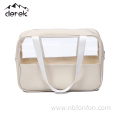 Makeup Bags Clear PVC with Zipper Handle Portable